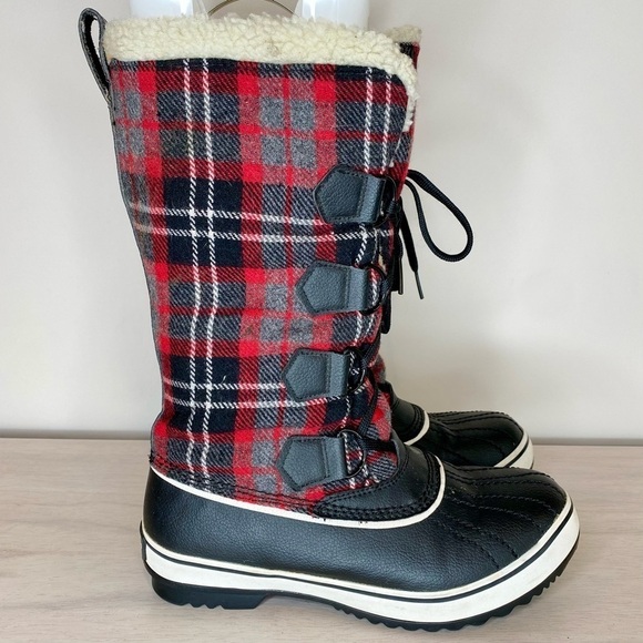 Skechers Highlander KLONDIKE Buffalo Plaid
Black & Red Lace Boots 6.5 - Picture 2 of 13